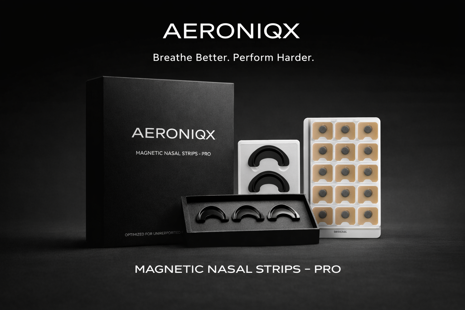 AERONIQX Magnetic Nasal Strips – Pro